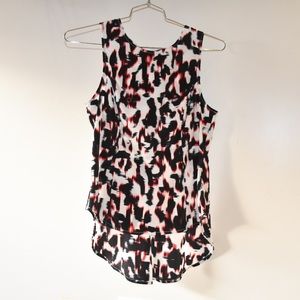 Red Leopard print blouse